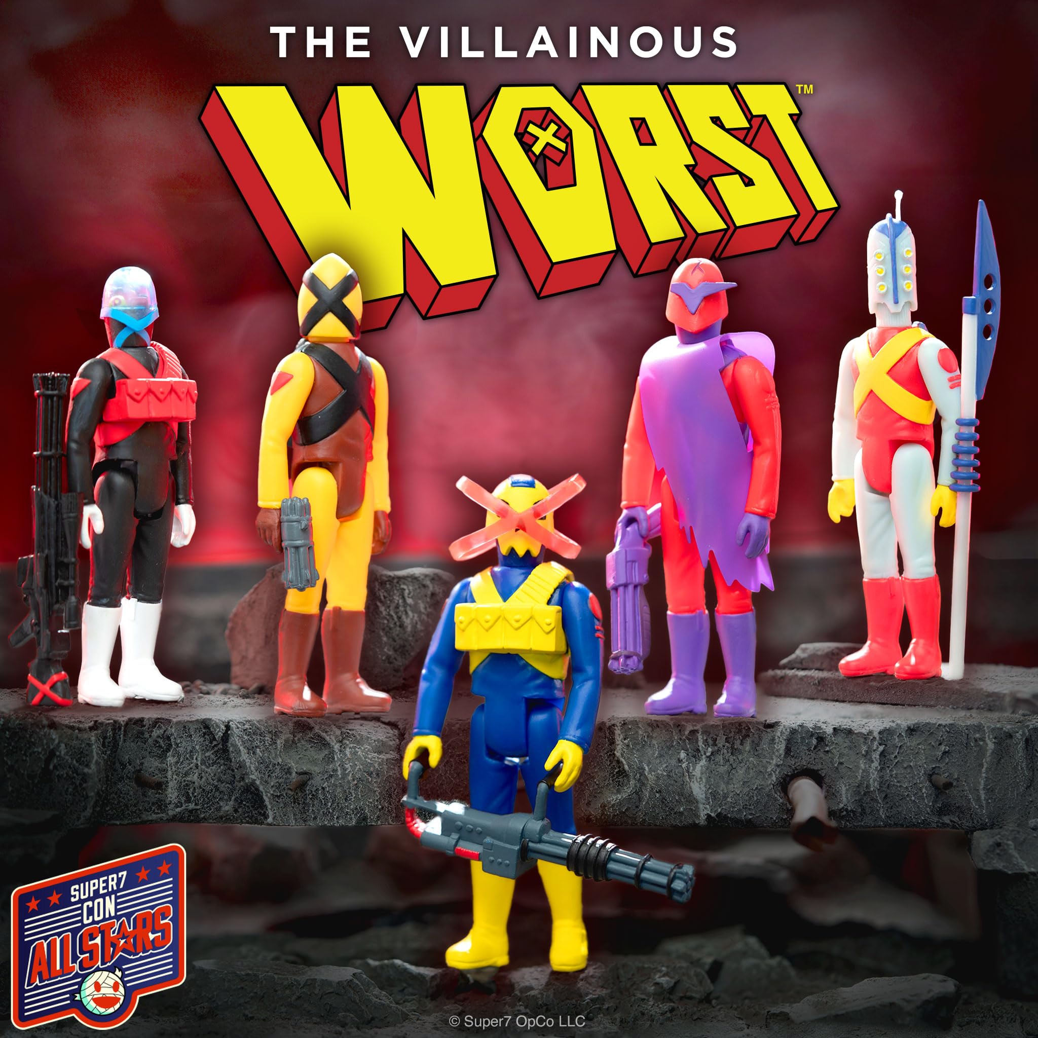 super7 THE WORST 3.75インチフィギュア　6種セット Amazon.com: Super7 The Worst X-3 (The Enigma) Mutant Team